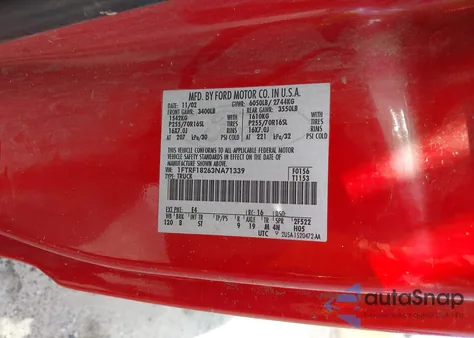 2003 Ford F-150 Xl/Xlt z USA, uszkodzony, nr VIN 1FTRF18263NA71339